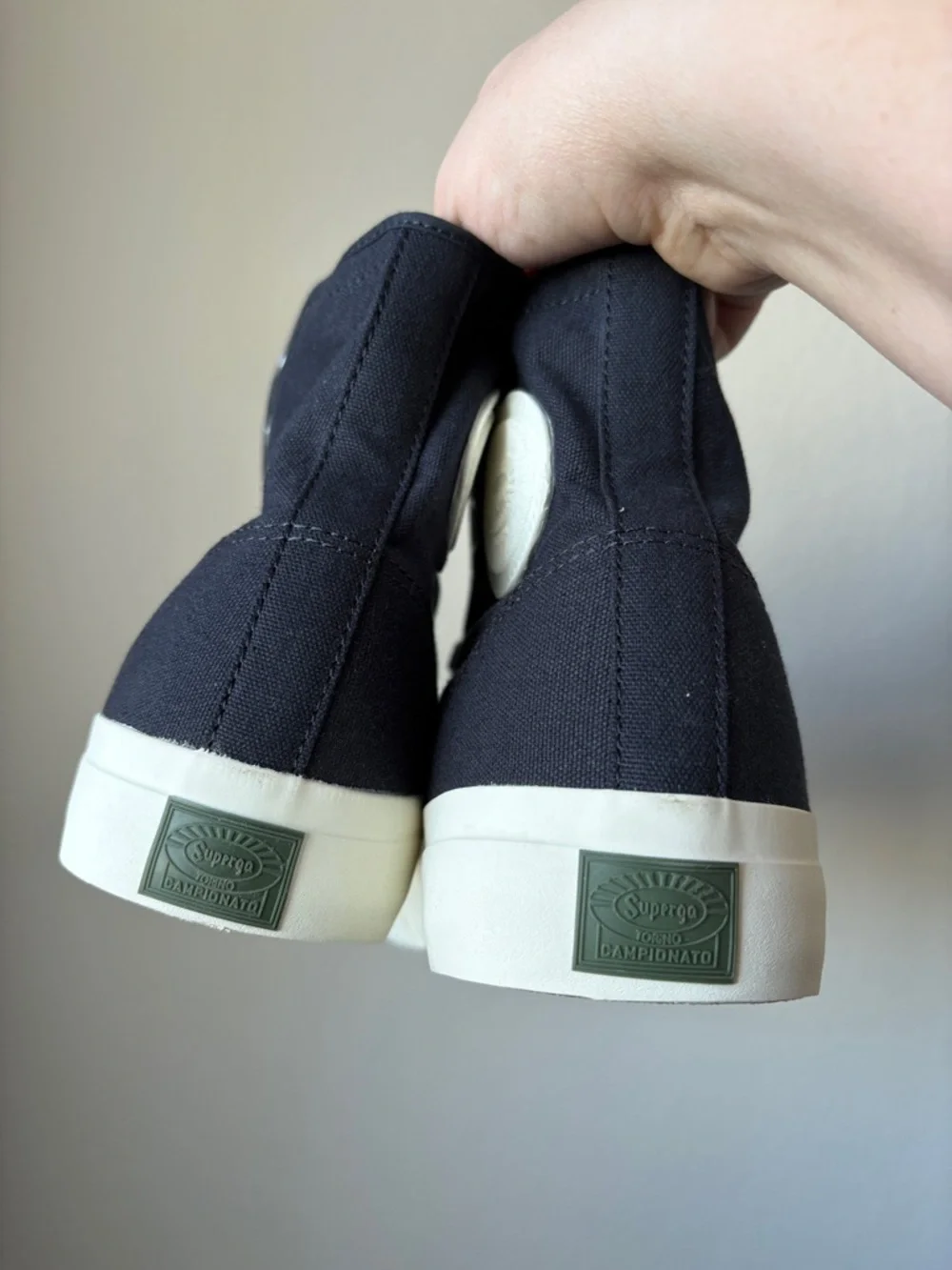 Superga 3192 Campionato Basket sneakers in blue, size 10 M